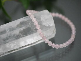 ローズクォーツAAA 4mm ブレスレット 天然石 ポスト投函配送選択可能です