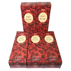 お香 レッドローズ香 スティック 卸おまとめプライス5BOX(30箱) /HEM RED ROSE/ インド香/ 送料無料