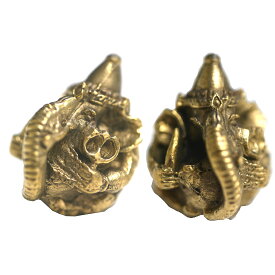 インドの神様ガネーシャの置物　ブラスバージョンミニ2 エスニック アジアン雑貨 ガネーシャ像 ガネーシャ置物 ガネーシャ ポスト投函配送選択可能です