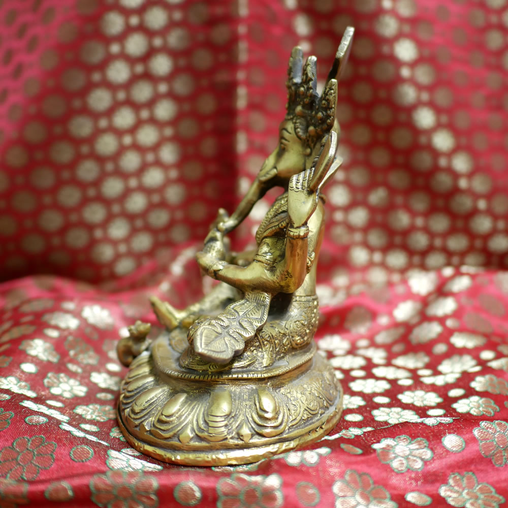 楽天市場】インドの神様ガネーシャの置物 真鍮製の大きなガネーシャ