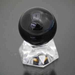 黒水晶 モリオン丸玉 30.4mm 天然石・置物 同時入荷品抽出鑑別済み