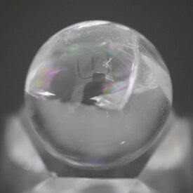天然本水晶 レインボー水晶 丸玉 一点物 約20mm 台座は付属しません/天然石・置物