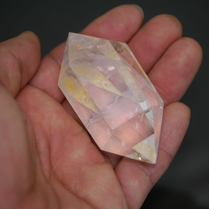 楽天市場】天然ダブルポイント水晶 1点物 約71.6g 64.4mm×32.0mm 