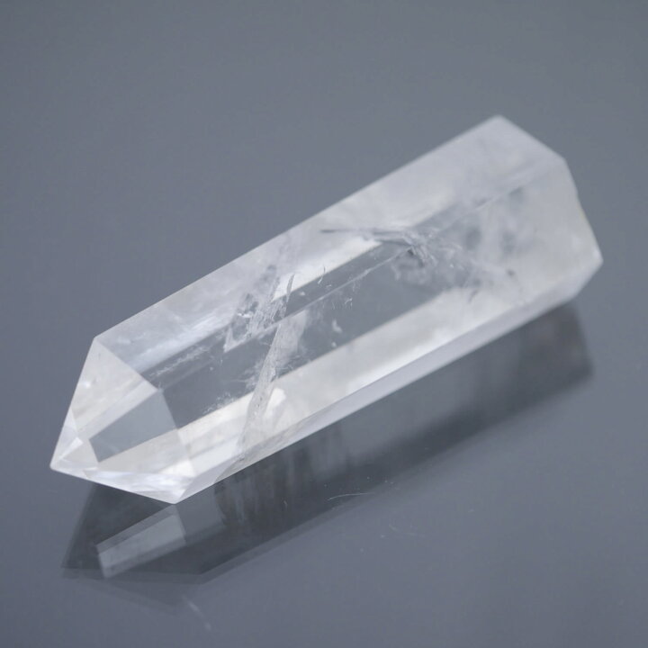 楽天市場】天然本水晶ポイント 1点物 約102.1g 約88.3mm×約29.2mm 