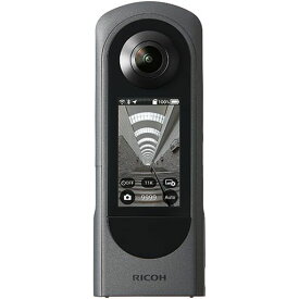 RICOH THETA X メタリックグレー 360度カメラ 【THETAシリーズのアドバンスドモデル】2.25型 大型液晶タッチパネル 最大約60MP(11K)静止画撮影 最大5.7K/30FPS動画 手振れ補正機能搭載 内蔵メモリー46GB