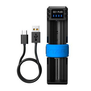 XTAR SC1 Plus 26800�o�b�e���[�[�d�� 3A�}���[�d USB�o�͋@�\Type-C���� 18650/21700/26650 �P1�`(D�^�d�r)1.2V�j�b�P�����f�[�d�r�[�d�Ή�
