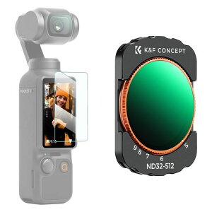 K&F CONCEPT D*I OSMO Pocket 3/4�p ���C����ND�t�B���^�[ ND32-ND512 ND�t�B���^�[ ���C�z�� �����֗� �����ʒ��� AGC���w�K���X �R���g���X�g���� 28�w�i�m�R�[�e�B���O �����h��