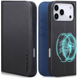VISOUL IPHONE 17 PRO MAX �Ή� �P�[�X �蒠�^ �{�v �A�C�t�H��17 �v���}�b�N�X �蒠�^�P�[�X MAGSAFE�Ή� �X�}�z�P�[�X ���U�[ �J�[�h���[ �g�уJ�o�[ ���u���X�^���h�@�\�t�� �}�O�l�b�g�� �S�ʕہc