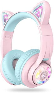iClever�q���p�w�b�h�z��Bluetooth�w�b�h�t�H���L��LED���C�g�A�b�v���C�����X�L�b�Y�w�b�h�t�H�����ʐ����t��(74/85dBA)45H�v���C�^�C���}�C�N�t���w�Z/�^�u���b�g/PC�pBTH13�s���N