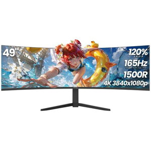 Suevery 49�C���` �Q�[�~���O���j�^�[ �u���b�N 3840x1080 165Hz