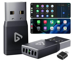 2026�N�V�^ ���C�����X CarPlay & Android Auto �A�_�v�^�[ �����^�݌v�EBluetooth5.4�E��5�b�Ŏ����Đڑ� �L��CarPlay/Android Auto�𖳐��� Type-C�A�_�v�^�[�t�� ���{��������t��