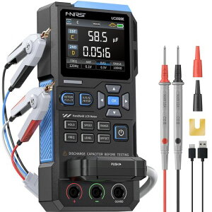 FNIRSI LC1020E LCR���[�^�[ �ő�100kHz�Ή��E4�[�q���� 5�[�q�\�� ��R�E�R���f���T�E�C���_�N�^���� �n���f�B 2.8�C���`TFT�J���[�t���f�B�X�v���C