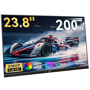 23.8�C���`USB-C���o�C�����j�^�[200Hz ����Freesync �Q�[�~���O���j�^�[ FHD 1920x1080 IPS�p�l�������^