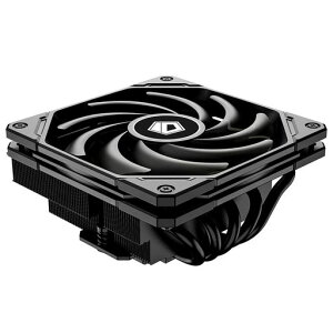 ID-COOLINGIS-55BLACK�N�[���[���[�v���t�@�C������57mmCPU�G�A�N�[���[5�q�[�g�p�C�v120x120x15mm�X�����t�@��CPU�t�@��IntelLGA1700/115X/1200�pAMDAM4/AM5