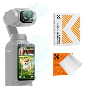 K&F CONCEPT D*I Osmo Pocket3/4�p �K���X�t�B���� �ی�t�B���� �y3��+3��+�N���[�j���O�N���X�z9H�����K���X �ϏՌ� �����z�� ������ ��U�h�~ �J�����p�ی�t�B���� �X�N���[���v���e�N�^�[