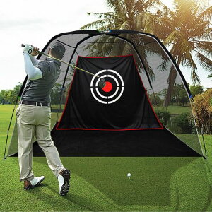 FLITUREゴルフネットアプローチネットゴルフ練習3mx2mx1.8mゴルフ練習ネットゴルフ練習用品練習用折りたたみ自宅練習室内屋外ターゲット付きキャリーバッグ付き設置簡単
