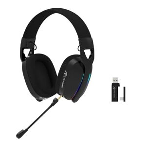 ATTACKSHARKL90�Q�[�~���O�w�b�h�Z�b�g���y�ʃ}�C�N�t��7.1�������C�����X�w�b�h�z��3���[�h�ڑ�2.4G�L���w�b�h�t�H��USB/Type-C/Bluetooth20ms����x��20H�A���Đ����E���}�C�N