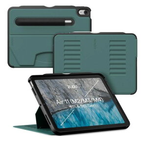 ZUGU CASE iPad Air 11�C���`�P�[�X M2/M3/M4 2024/25/26 Air 10.9�C���` ��4/��5���� [�O���[��]
