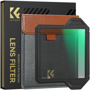 K&F CONCEPT �p�^ND�t�B���^�[ ND8 ���w�K���X 36�w�i�m�R�[�e�B���O �����h���L�Y�h�~ �ی�P�[�X�t�� �����h�~100*100*2mm(X-Pro�V�X�e��)�y���[�J�[���c�X�z