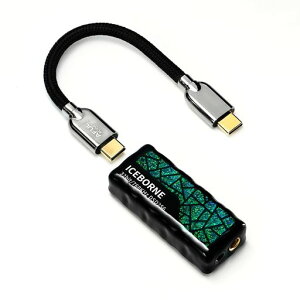 AFUL ICEBORNE �|�[�^�u��DAC�w�b�h�z���A���v������➑� ����3D�v�����g + ���S���� CS43198 x 2 32bit/768kHz / DSD256/�o��300mW/6N�P�������⃁�b�L��/3.5mm�V���O���G���h