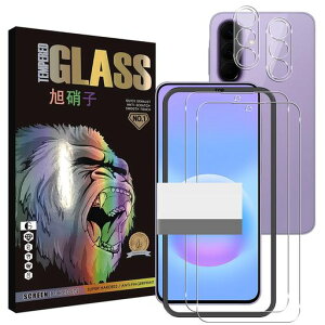 Galaxy A57 5G SC-54G �K���X�t�C���� �w�䃍�b�N�����Ή� �K�C�h�g�t�� �y2+2 ���Z�b�g-AGC���Ɏq - �� �i���z �Ή� galaxy a57 �t�C���� + �����Y�t�B���� �M�����N�V�[ A57 5G �t���ی�t�B����