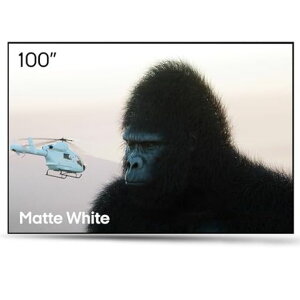 AWOL Vision �v���W�F�N�^�[�X�N���[�� �Ǌ|���� 100�C���` ���œ_�E�Z�œ_���Ή� 170° 4K�Ή� �z�[���V�A�^�[ �ݒu�ȒP ��c�p (MW-100)