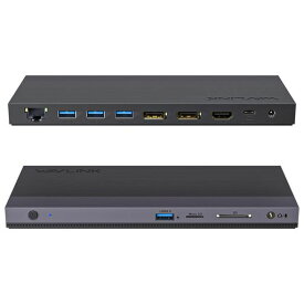 WAVLINK USB Cドッキングステーション M1/M2 MACBOOK PRO/AIR、DELL、LENOVO、HP、ASUS 3画面ノートパソコン拡張シャーシ対応 100W給電 2つのDP+HDMI 4つのUSB 3.0 ギガビットイーサネット