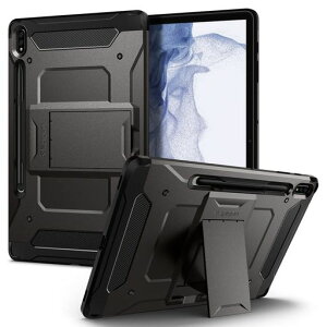 SpigenGalaxyTabS8Plus�P�[�XwithSpen���[GalaxyTabS7Plus�P�[�X�^�u���b�g�P�[�XS�y�����[�X�^���h�z���_�[�t���Ռ��z���ϏՌ��^�t�A�[�}�[�v��ACS01608(�K�����^��)
