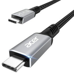 AcerUSB4�P�[�u��2M�yThunderbolt543�Ή��zUSB-CtoUSB-C�P�[�u���^�C�vC8K@60Hz�f���o�́E240W�}���[�d�E40Gbps�������f�[�^�]��[�i�C�����҂�]�m�[�g�p�\�R���E�^�u���b�g�EiPhone