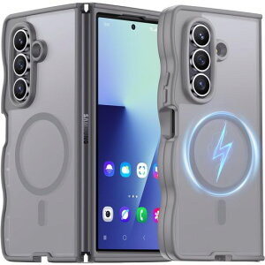 GalaxyZFold7�P�[�XMagSafe�Ή��E�F�[�u�J�o�[�ϏՌ��X�g���b�v�z�[���w��h�~�g��t���[�����˂��˃n�[�hPC�o�b�N�������zfold7�P�[�X�������E�O���[