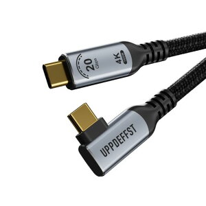 UPPDEFFST1m90�x(���p)Type-C�P�[�u���AThunderbolt3�Ή��BL���^�R�l�N�^���̗p���AUSB-C3.2Gen2x2�K�i�ɏ������Ă��܂��BUSBType-C�C���^�[�t�F�[�X����āA20Gbps