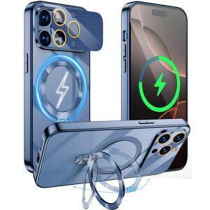 iPhone 13 pro max �P�[�X Magsafe�Ή� ���@�\��� �}�O�l�b�g ���C�����X�[�d �܂��݃X�^���h �J�����S�ʕی� ��phone 13 pro max �J�o 360°�ی� �ČRMIL�K�i �ϏՌ� CD�����O ������� �c�����Ή�