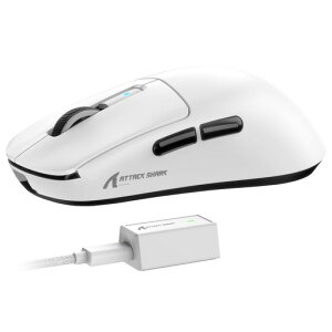 ATTACK SHARK R6 39g���y�ʃQ�[�~���O�}�E�X�A8000Hz�A42000DPI�ANordic 52840 MCU�AFPS�Q�[���Ή�