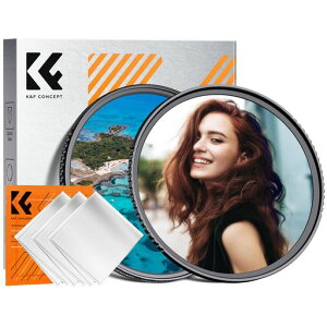K&F CONCEPT 82mm �����Y�t�B���^�[ �Z�b�g 1/4 �u���b�N�~�X�g CPL�t�B���^�[ �\�t�g���� �Ό�����