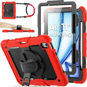 SEYMACstock2026�N/2025�N/2024�N11�C���`iPadAir(M4/M3/M2)��p�ϏՌ��P�[�X�ی�t�B�����t���y�����[360°��]�X�^���h�n���h�X�g���b�v�V�����_�[�X�g���b�v�S�ʕی�J�o�[iPadAir11