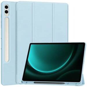 Galaxy Tab S9 Plus/S9 FE Plus�K�p�P�[�X�J�o�[ �蒠�^ ���^ SM-X610 X616�^�u���b�g�p����PU ���U�[�P�[�X �O�܂� �}�O�l�b�g�J�� Samsung S9 FE+ 12.4�C���`�^�u���b�g�Ή��ی�P�[�X
