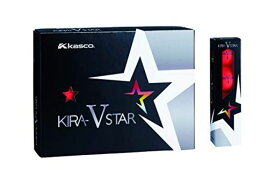 キャスコ(KASCO) ゴルフボール KIRA STAR V キラスターV ユニセックス キラスターVN レッド 最適ヘッドスピード: 25~45 2ピースボール: 1コア+1カバー 12個入り
