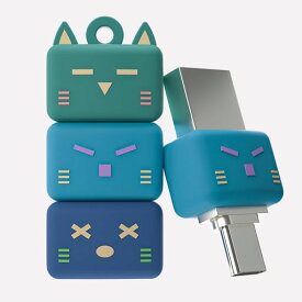 BILIOUS タイプC USB メモリ、2で1 OTG デュアルUSB 3.0 32G フラッシュドライブ、JENNA猫のデザインかわいいサムドライブ、防水&小型メモリースティック