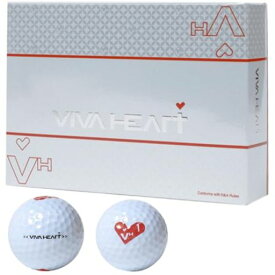 VIVA HEART ゴルフボール 1ダース ホワイト