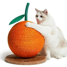 VETRESKA ベトレスカ オレンジ 爪とぎボール、 つめとぎ、爪研ぎ、猫用 、オレンジ、 爪とぎ、スクラッチャー、 ジュートロープ 、33*33*43 CM (長さ×幅×高さ)