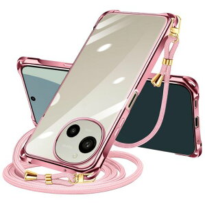 AQUOSSense9/Sense10ケースクリアショルダーsense9/sense10スマホケースアクオスセンス9/アクオスセンス10カバー肩掛け斜めかけ縄掛けケース透明TPU薄型耐衝撃紐付き斜めがけ