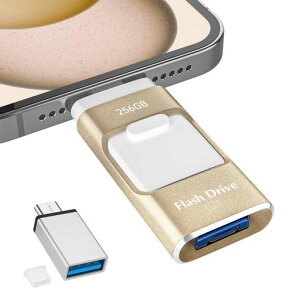 256GBUSB�������y�A�v���s�v�E�A���o������ʐ^�ۑ��z4in1Phone�X�}�z�f�[�^�ۑ��O�t��USB������iOS/Type-C/USB/MicroUSB���ڑ�e�ʃt���b�V�������������f�[�^�o�b�N�A�b�v�O�t���X�g���[�W