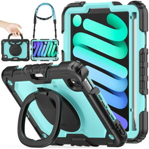 SEYMACstockiPadminiA17Pro/mini6�����O�n���h���ϏՌ��P�[�XiPadmini��7/6����8.3�C���`(2024/2021)��p�y�����[�V�����_�[�X�g���b�v�ی�t�B�����t���t���[��(���C�g�u���[+�u���b�N)