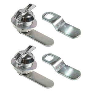 PEWETERVオフセットカムロックキャビネットロック親指操作簡単取り付けコンパートメントロックキャンピングカーファイル引き出し用RVストレージロック2個