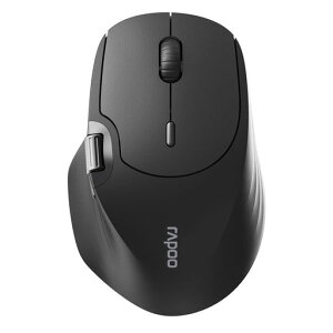 RAPOO MT560 �}�E�X ���� ���C�����X Bluetooth �É� ���^ 7�i�KDPI�ؑ� �ő�6��f�o�C�X�ڑ��Ή� �����[���[�t�� �[�d���d�r �G���S�m�~�N�X�݌v PC/MacBook/�^�u���b�g�Ή� �u���b�N