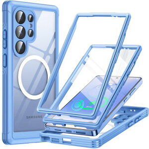 MESTRIEVGalaxyS25Ultra�p�P�[�X�yMagSafe�Ή��E�ČRMIL�K�i�z�S�ʕی�9H�����K���X�ϏՌ��ی�t�B�����t���ϋv���y�ʂ��菝�h�~�}�O�l�b�g���ڃ��C�����X�[�d�Ή��w�ʃN���A���ʕی�X�}�z�P�c