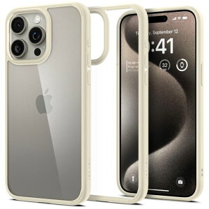 Spigen �y�n��18�N�̋Z�p�́z iPhone 15 Pro Max �P�[�X �N���A �X�g���b�v�z�[�� �ČRMIL�K�i �E���g���E�n�C�u���b�h ACS06571 (�~���[�g�E�x�[�W��)
