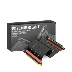 LINKUP - AVA5�A�[�}�[ PCIE 5.0 ���C�U�[�P�[�u�� | RTX5090 RX9070 GPU�ɑΉ� | x16 128GB/s���x | PCIe 4.0 & WRX80/WRX90E�ƌ݊������� | �E�p �u���b�N 20cm(�S��