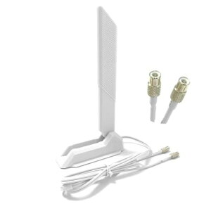 HSSDTECH WiFi7 �A���e�i 3�o���h - 6GHz/5GHz/2.4GHz & Bluetooth MSI �p Z790/X870/B860/B850/B760�Ή� �d�g���x�啝���� �Q�[��/�X�g���[�~���O�ɓK��-�g��wifi�A���e�i