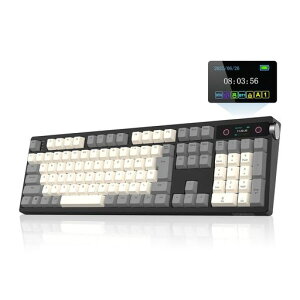EPOMAKER TH108 PRO ���{��z�� �t���T�C�Y���C�����X�Q�[�~���O�L�[�{�[�h �e���L�[�t�� 2.4GHz/USB/BT5.0